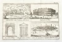  Città di Pola nella provincia dell’Istria-Anfiteatro di Pola-Mausoleo di Pola-Tempio antico di Pola-Città di Capodistria capitale della provincia