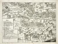 Plan de la bataille de Casane par les troupes de sa Maiesté Imperialle et de celles de sa Maieste le roy de Prusse... 