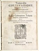 Trattato della coltivazione delle viti, e del frutto che se ne può cavare... E la coltivazione toscana delle viti, e d’alcuni arbori del S. Bernardo Davanzati Bostichi. 