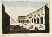 Prospectus versus xenodochium Florentiae – Vista de la Plaça de l’Hospital a Florencia