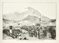 Cortina d’Ampezzo ai piedi del Monte Cristallo.