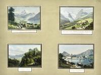 Riva am Gardasse-Trafoi gegen den Madatsch, und die Bergreihe genannt: End der Welt-Schloss Tirol-Die Ortels Spitze von der Malserheide.