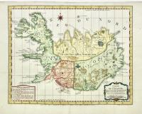 Carte de l’Islande. Pour servir a la Continuation de l'Histoire generale des Voyages, dressée sur celle de M. Horrebow’s