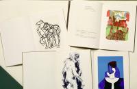 Guidi Virgilio, Volti della memoria, Sei Linoleografie - Berrocal Miguel, Suite Veronese, sei linoleografie - Ajmone Giuseppe Sei Nudi, sei litografie - Dova Gianni, Racconto Bretone, sette serigrafie - Tomiolo Eugenio, Cavalcature, sei linoleografie - Chicano Eugenio, Omaggio a Machado, sette linoleografie. 
