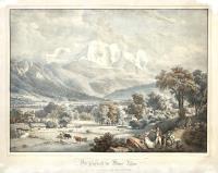 Vue générale du Mont-Blanc prise au-dessus de Sallenches.