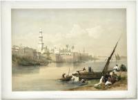 View on the Nile-Ferry to Gizeh