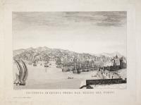 IIIa veduta di Genova presa dal mezzo del porto.