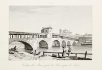 Veduta del Ponte coperto di Pavia sopra il Ticino