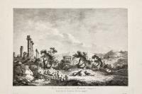 Vue des diverse ruines et monumenta antique dessinée dans les environs de l’ancienne Agrigente
