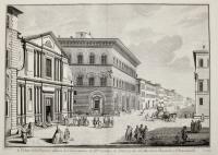 Veduta della piazza, e chiesa di S. Giovannino de PP. Gesuiti e de palazzi dei SS.ri Marchese Riccardi e Panciatichi