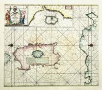 Pas-Caart van de zee kusten van’t Eyland Sardinia met Barbaria…tusschen C. De Ferro en C. Bona.
