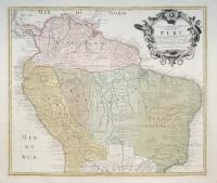 Tabula Americae Specialis Geographica Regni Peru, Brasiliae, Terrae Firmae.
