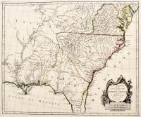 Partie meridionale de la Louisiane avec la Floride, la Caroline et la Virginie