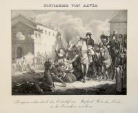 Einnahme von Pavia. Bonaparte richtet durch den Erzbischof von Mayland Worte des Friedens an die Einwohner von Pavia.