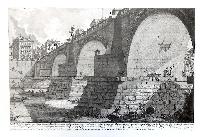 Veduta del Ponte d’Elio Adriano, oggi detto di S. Angelo, dalla parte del Castello verso la strada di Banchi …