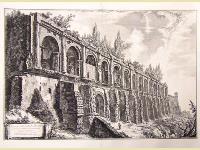 Avanzi della villa di Mecenate a Tivoli costruita di travertini a opera incerta.