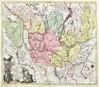 Mappa Geographica exhibens Electoratum Brandeburgensem sive  Marchiam Veterem, mediam et novam nec non Marchiam Vkeram.