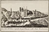 La città di Urbino capitale di quel ducato nello stato ecclesiastico