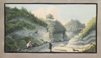 View of a hollow road leading from the Grotto of Pausilipo to Pianura... (Plate XXXX)