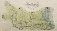 Mappa idrografica del paese traversato da Guà Frassine e sue diramazioni dai monti vicentini sino al mare. 