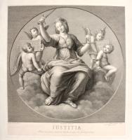 Justitia picta in fornice imminet tabulae (vulgo) la Giurisprudenza.