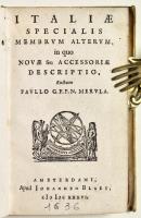  Italiae specialis membrum alterum in quo novae seu accessoriae descriptio.