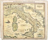 Italia mit dreyen fuernemesten Inseln, Corsica, Sardinia und Sicilia