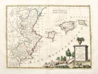 Li Regni di Valenza e Murcia con l’isole Baleari e Pitiuse di nuova projezione.