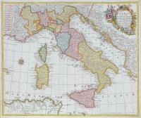 Italia annexis insulis Sicilia, sardinia et Corsica secundum observationes Societatis Regiae Scientiarum quae est Parisiis et diversorum celeberrimorum astronomorum..