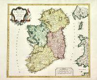 Royaume d’Irlande divisé en ses quatre provinces et subdivisé en comtes par le Sr. Robert